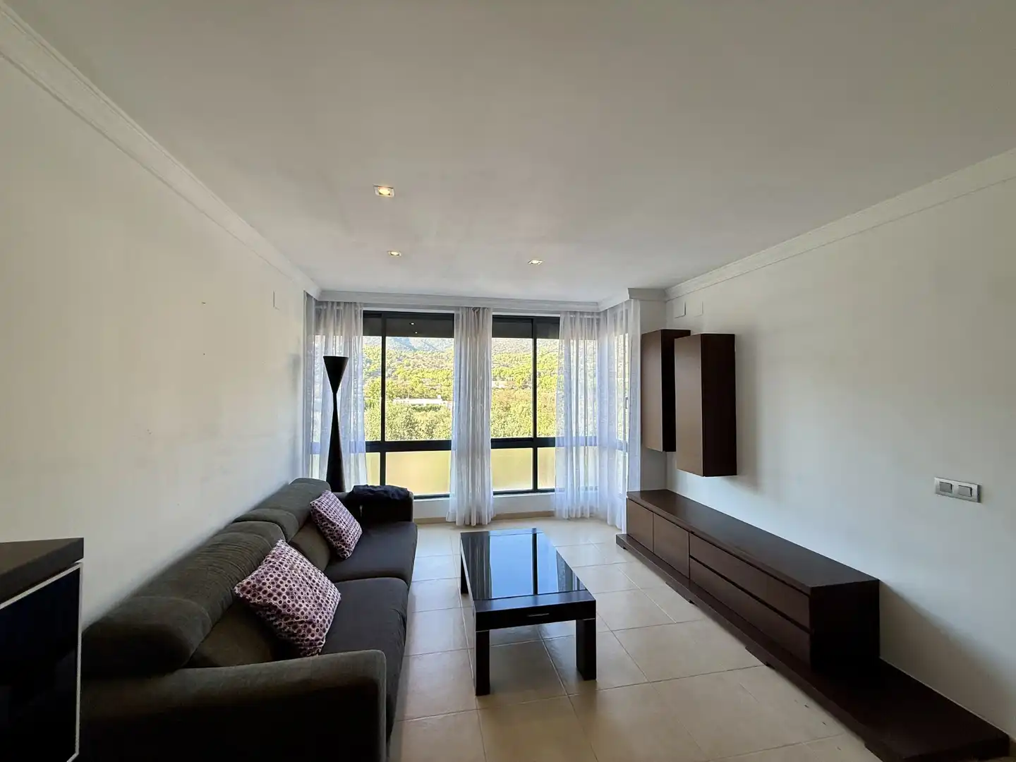 Wohnzimmer von Wohnung zum Verkauf in Benicasim / Benicàssim mit Klimaanlage, Möbliert und Ofen
