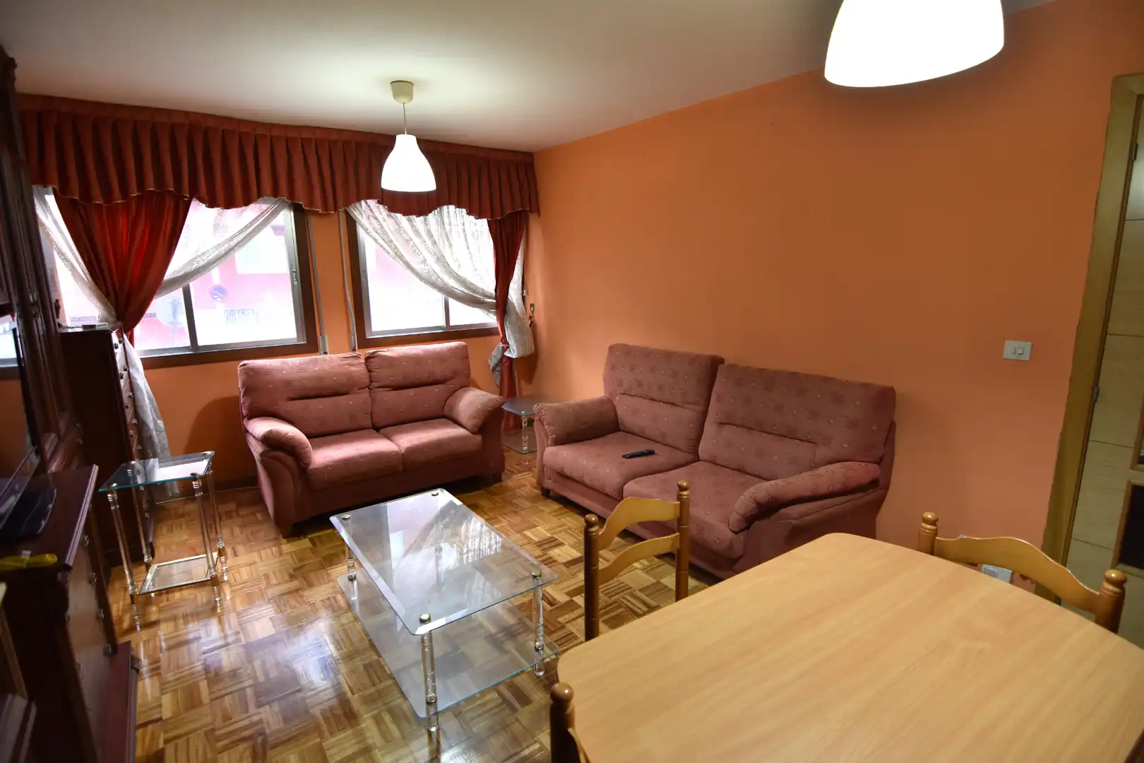 Sala de estar de Piso en venta en A Coruña Capital  con Calefacción, Parquet y Trastero