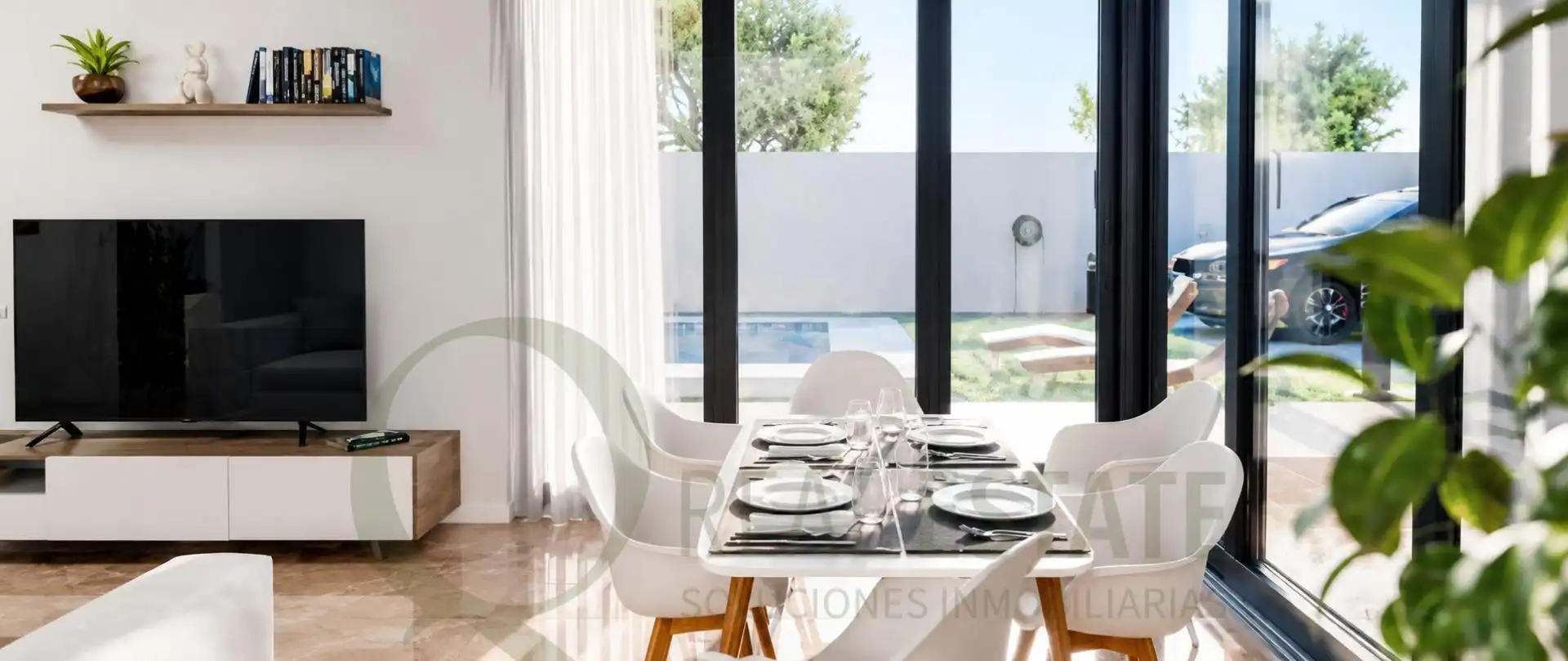 Comedor de Casa o chalet en venta en Alicante / Alacant con Calefacción, Jardín privado y Terraza