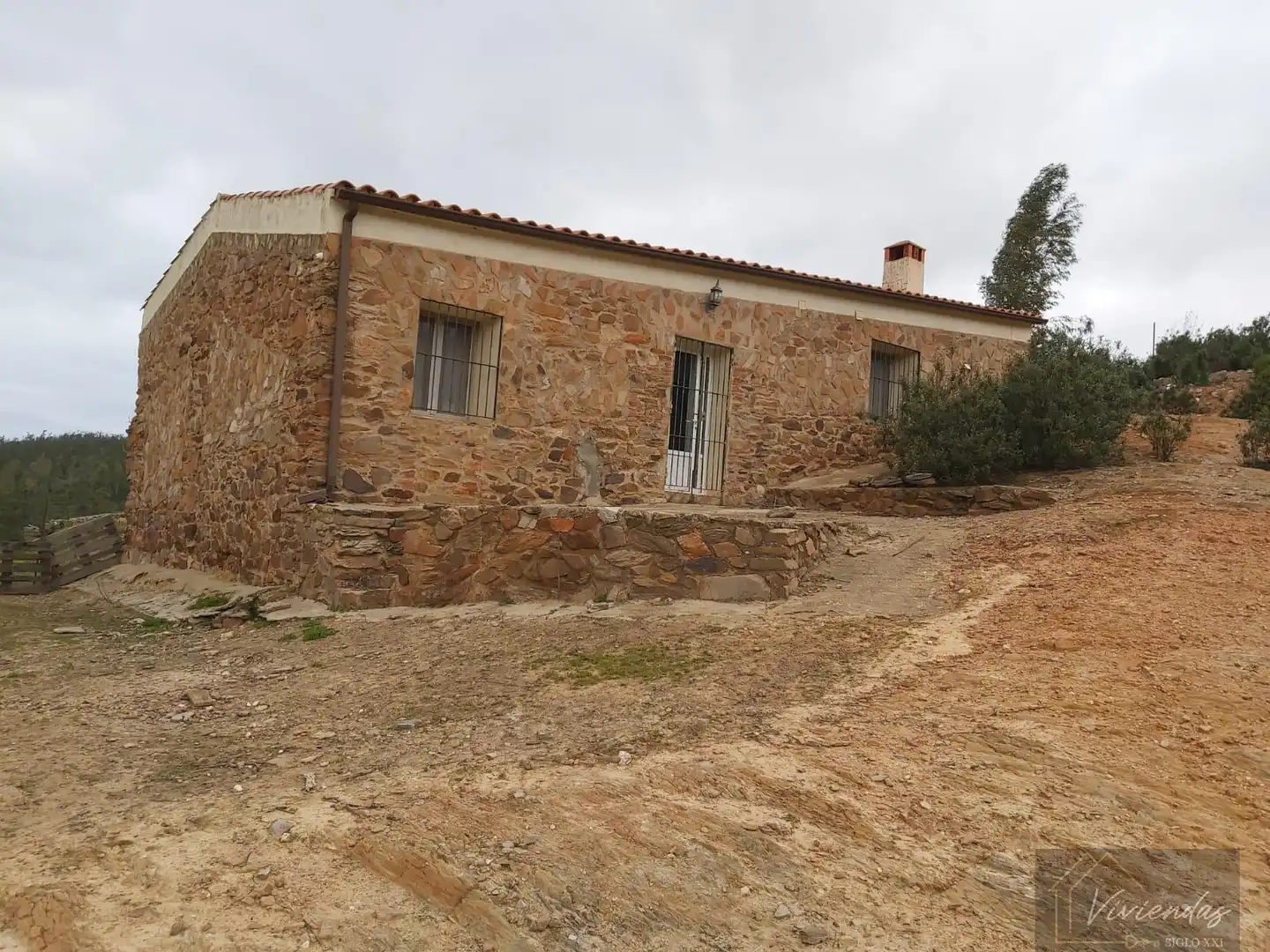 Vista exterior de Finca rústica en venta en Villanueva de la Serena con Trastero, Amueblado y Alarma