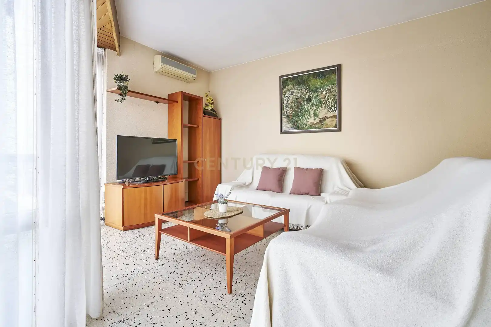 Sala d'estar de Apartament en venda en La Ràpita amb Aire condicionat, Traster i Moblat