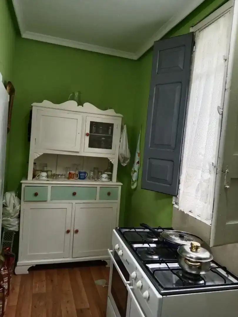 Kitchen of Flat for sale in A Peroxa   with Parquet flooring, Furnished and Oven