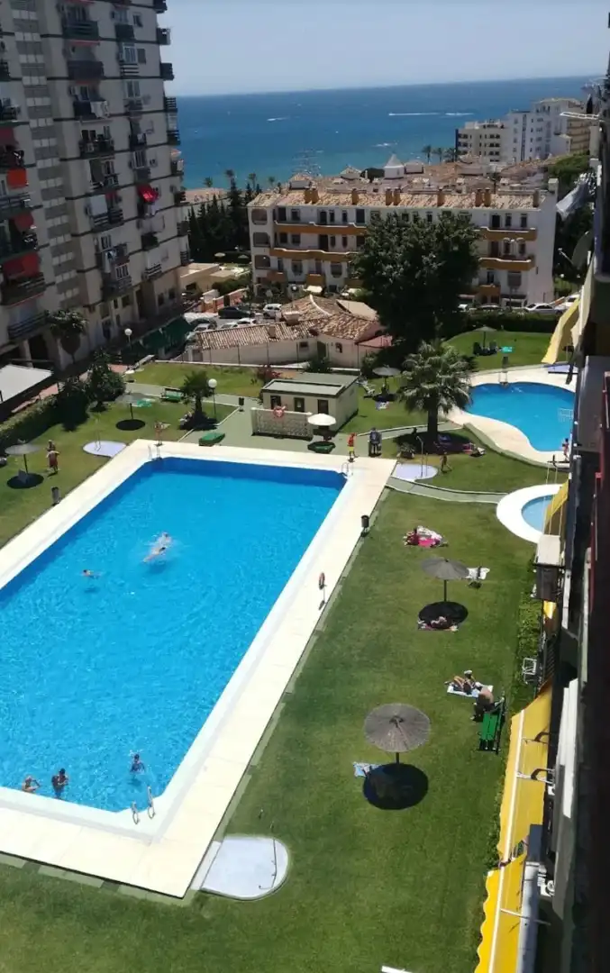 Schwimmbecken von Wohnungen zur Miete in Benalmádena mit Klimaanlage, Möbliert und Haustiere erlaubt