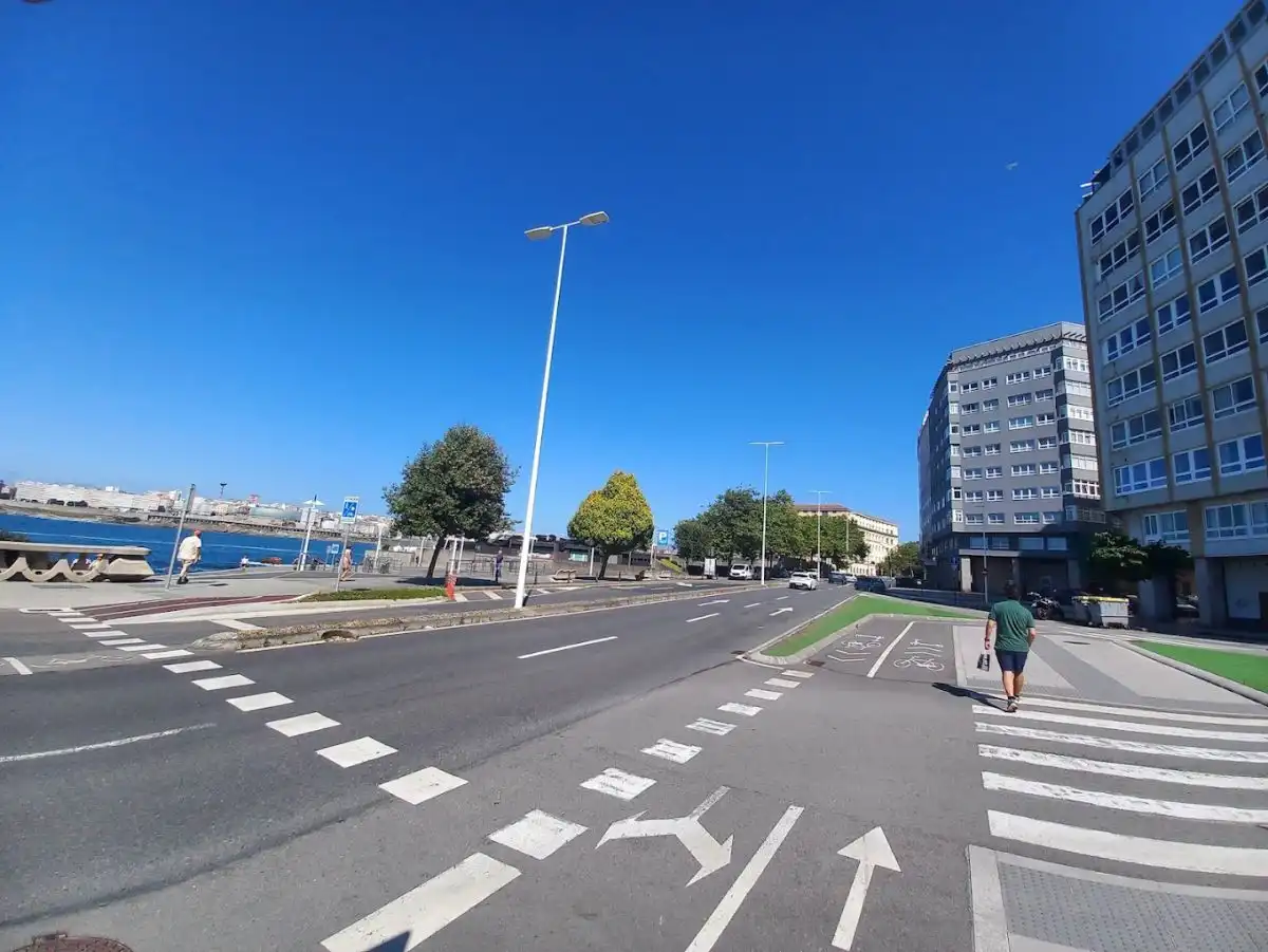Exterior view of Flat for sale in A Coruña Capital   with Heating, Terrace and Storage room