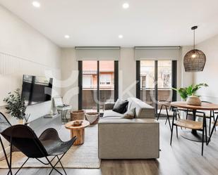 Sala d'estar de Apartament de lloguer en  Barcelona Capital amb Aire condicionat, Calefacció i Terrassa