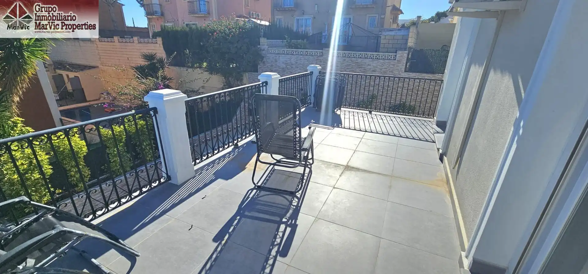 Terrassa de Casa o xalet en venda en La Nucia amb Aire condicionat, Jardí privat i Terrassa