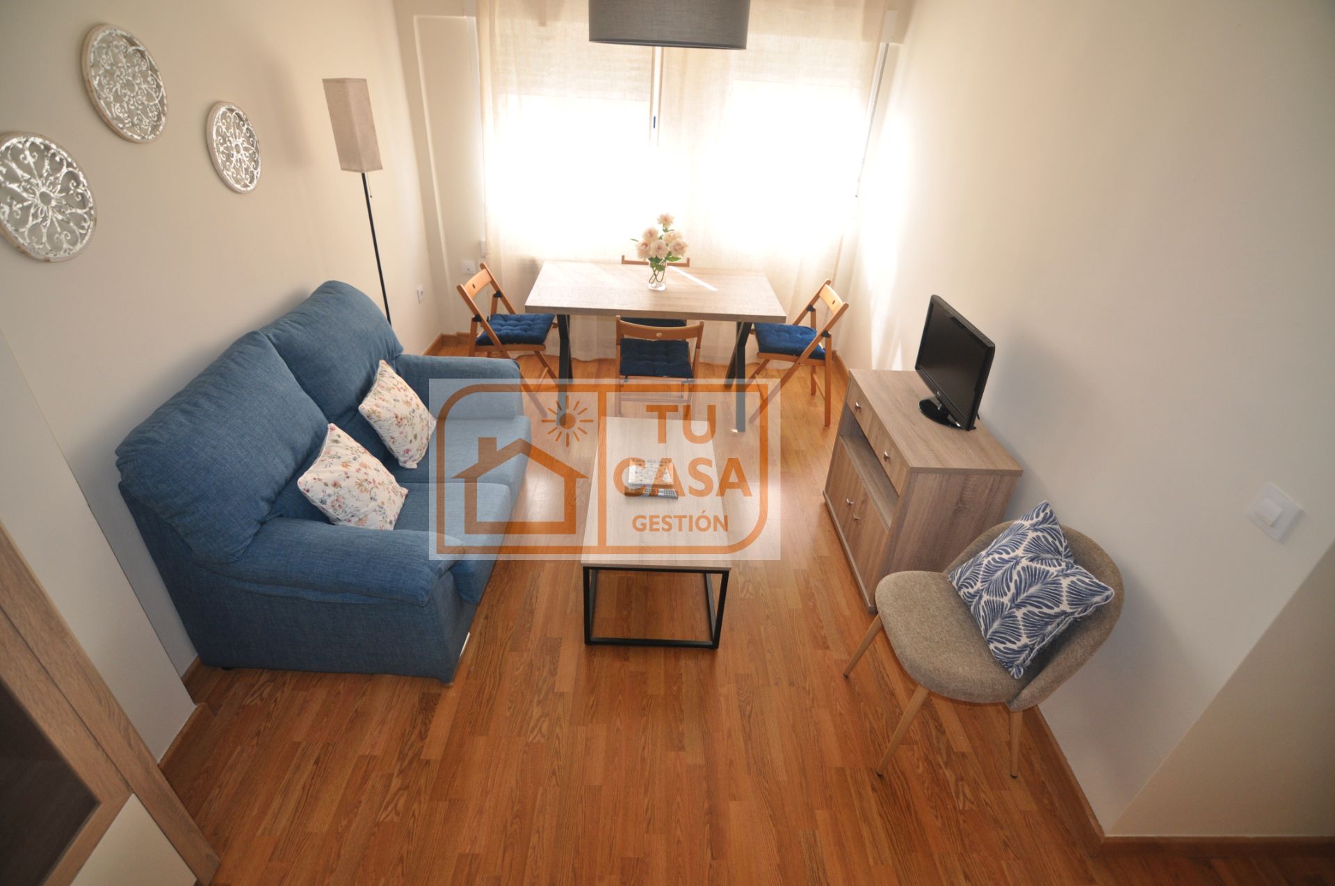 Living room of Flat to rent in Cáceres Capital  with Air Conditioner, Heating and Parquet flooring