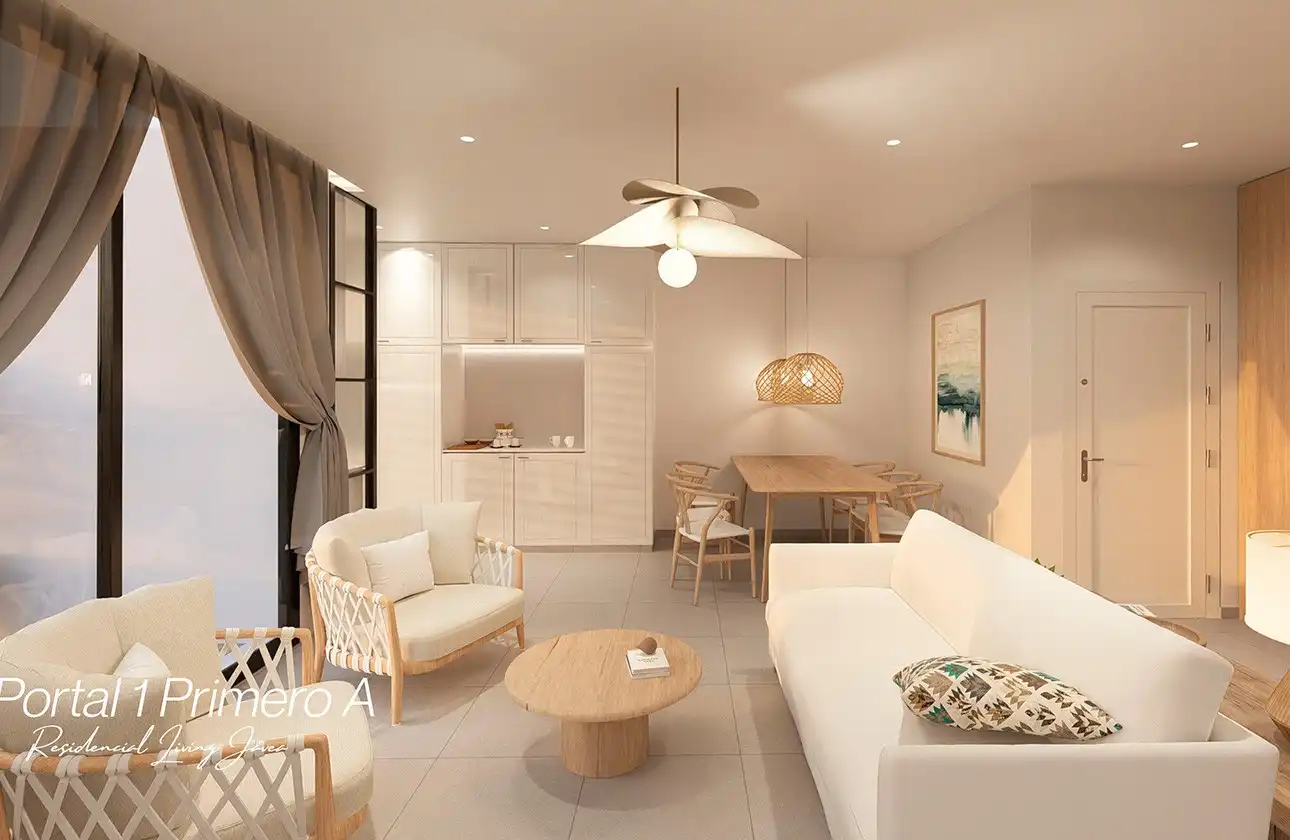 Living room of Apartments for sale in Jávea / Xàbia  with Air Conditioner, Heating and Private garden