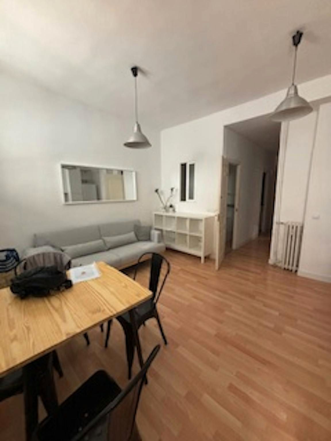 Living room of Flat to rent in  Madrid Capital  with Air Conditioner, Heating and Furnished