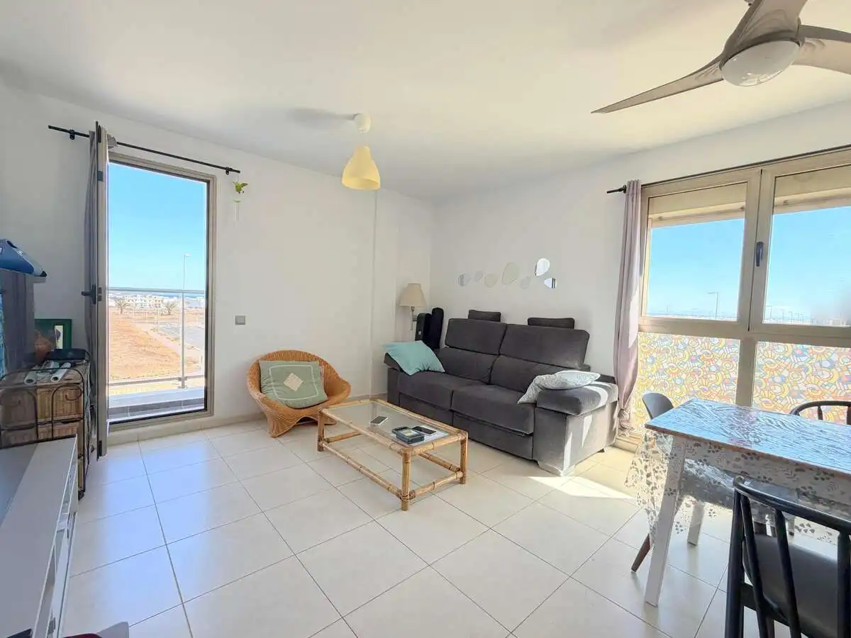 Living room of Flat for sale in Arrecife  with Storage room, Furnished and Balcony