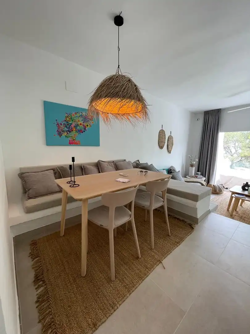 Sala d'estar de Apartament en venda en Sant Joan de Labritja amb Aire condicionat, Calefacció i Terrassa