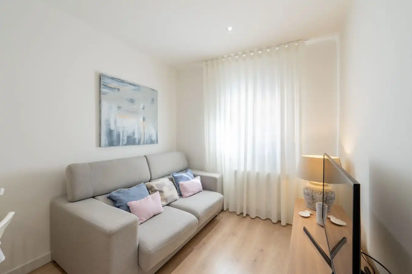 Wohnzimmer von Wohnung zum Verkauf in Barcelona mit Klimaanlage, Heizung und Möbliert