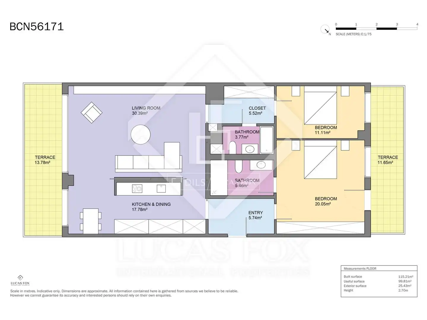 Piso en venta en Barcelona con Aire acondicionado, Calefacción y Terraza