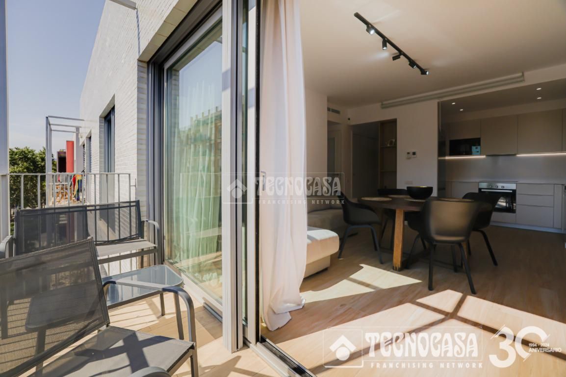 Terrace of Flat to rent in  Barcelona Capital  with Air Conditioner, Heating and Terrace