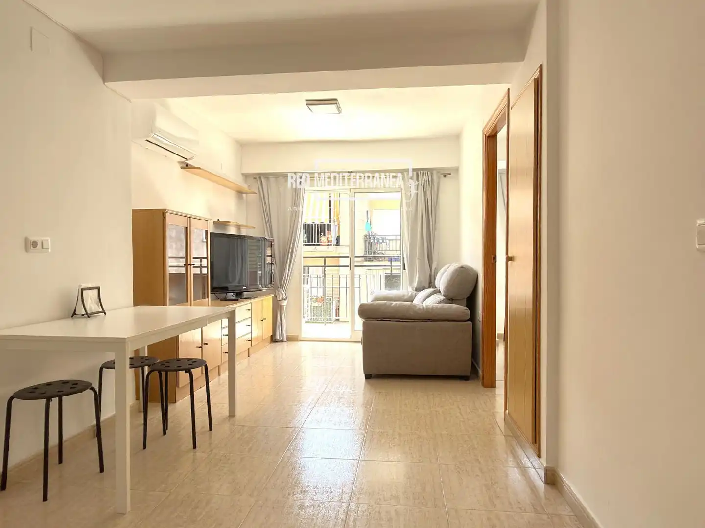 Wohnzimmer von Wohnung zum Verkauf in Gandia mit Klimaanlage, Heizung und Terrasse