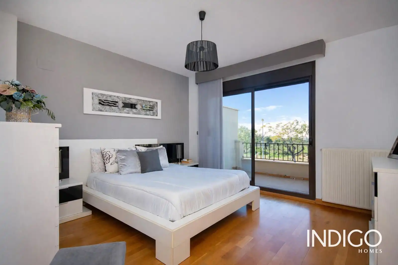 Dormitori de Casa adosada en venda en Alicante / Alacant amb Aire condicionat, Jardí privat i Piscina