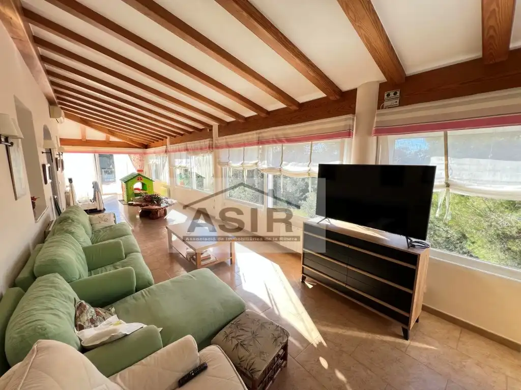 Sala de estar de Casa o chalet en venta en Alzira con Aire acondicionado, Terraza y Piscina