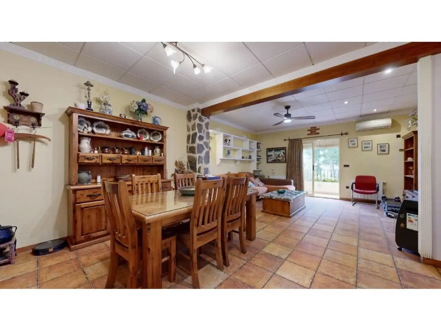 Dining room of Flat for sale in La Pobla del Duc  with Air Conditioner, Heating and Terrace