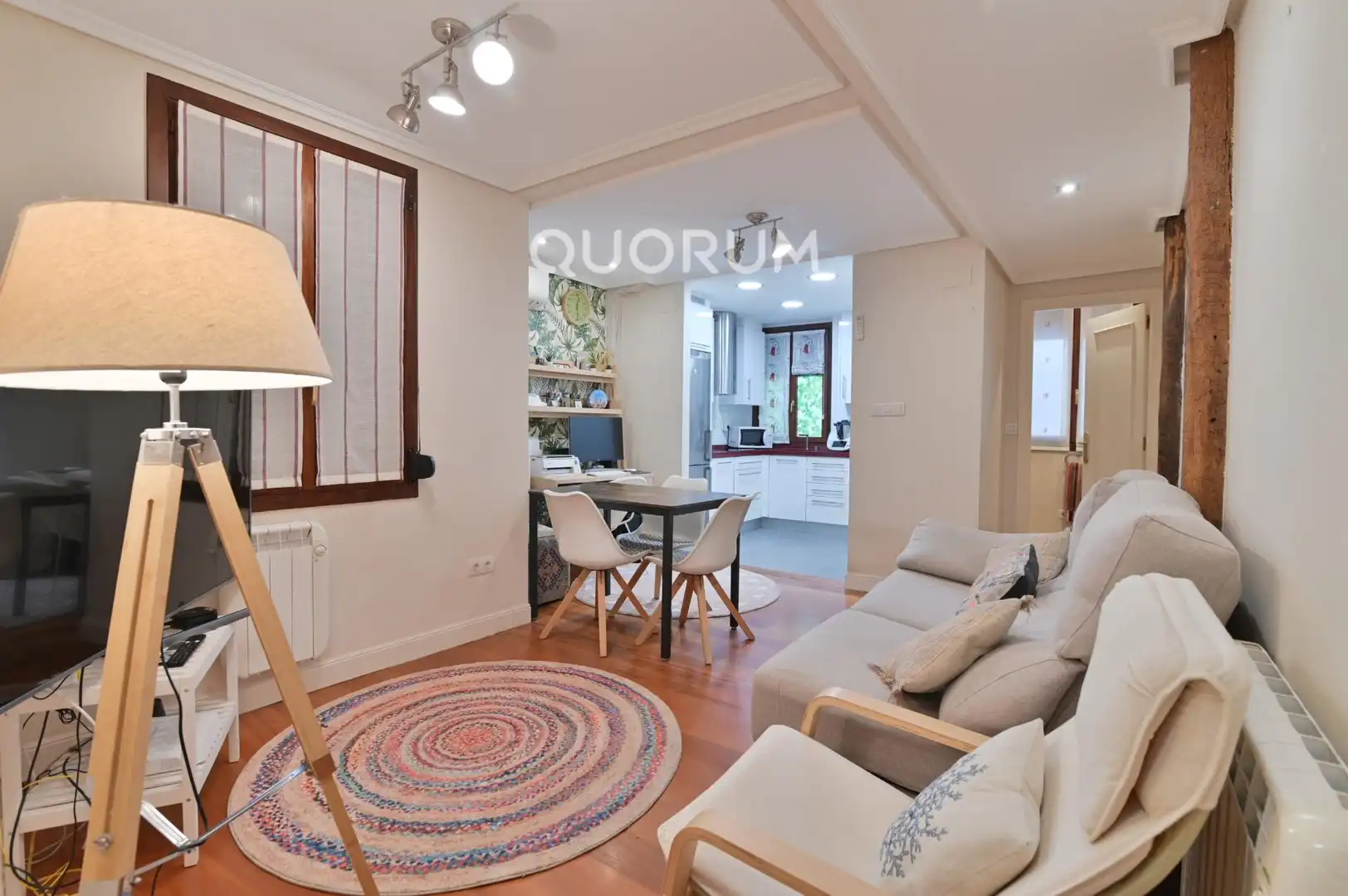 Sala de estar de Piso en venta en Bilbao  con Aire acondicionado, Calefacción y Balcón