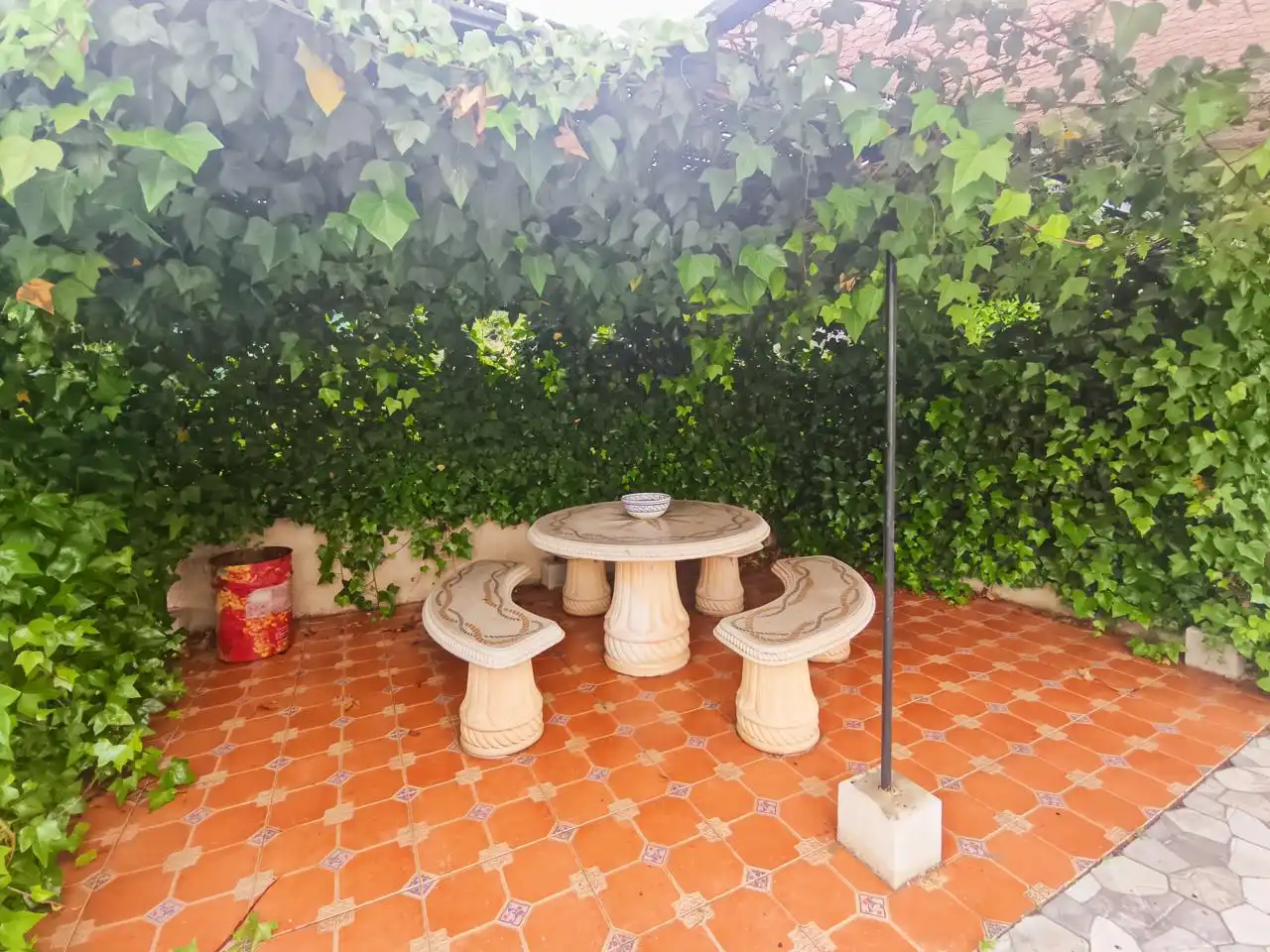 Terraza de Casa o chalet en venta en Barajas de Melo con Aire acondicionado, Calefacción y Jardín privado