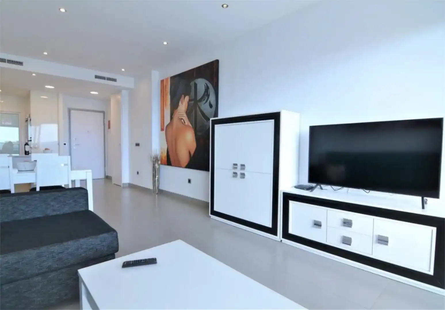 Sala d'estar de Pis de lloguer en Playa Poniente
