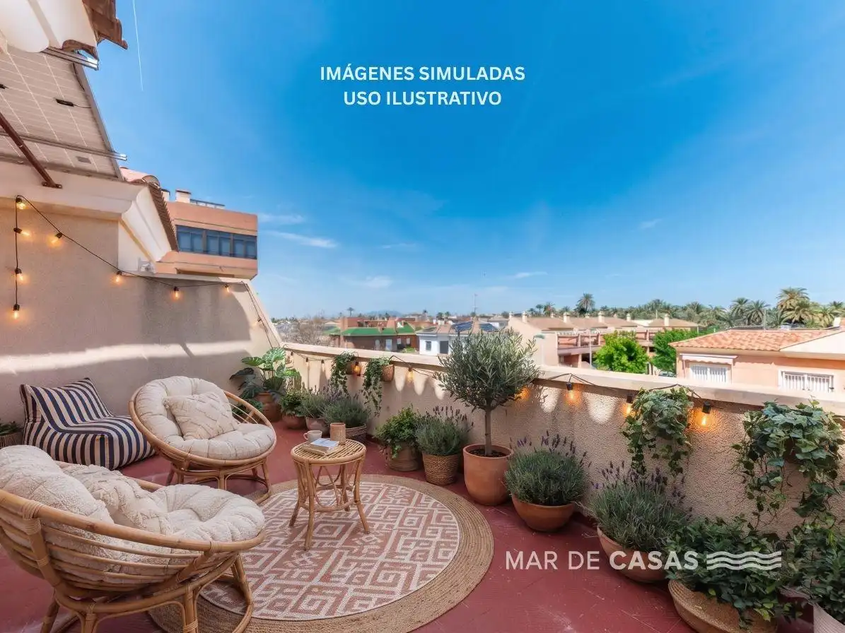 Terraza de Casa adosada en venta en Elche / Elx con Aire acondicionado, Terraza y Trastero