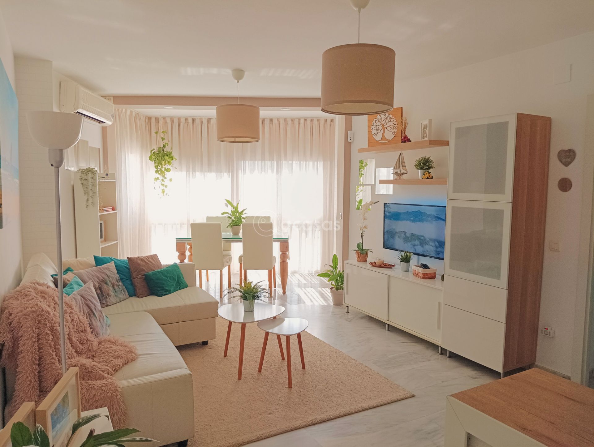 Sala de estar de Apartamento en venta en Benalmádena con Aire acondicionado, Calefacción y Terraza
