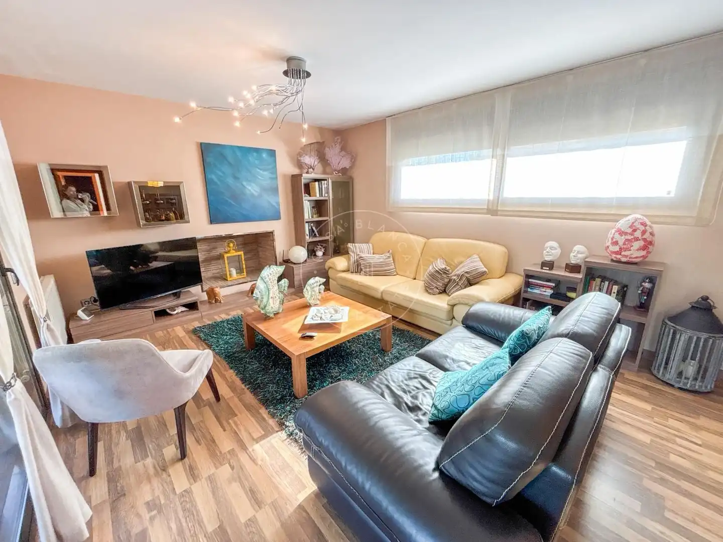 Living room of Houses for sale in Lloret de Mar  with Air Conditioner, Heating and Terrace