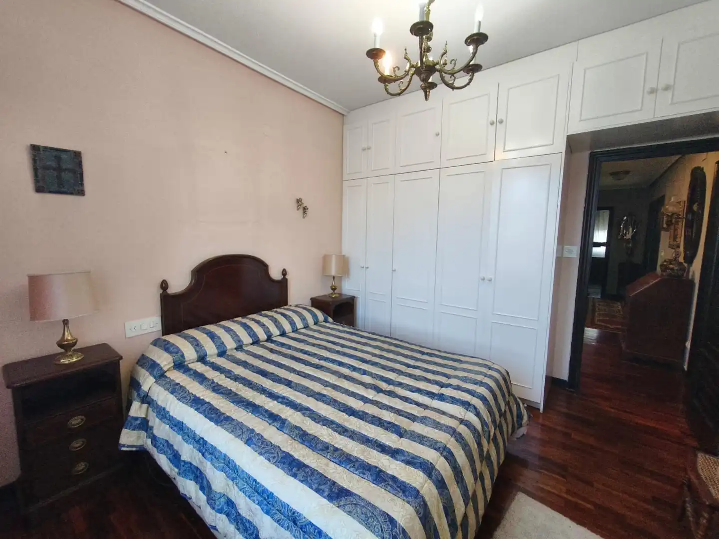 Schlafzimmer von Wohnung zum Verkauf in Ourense Capital  mit Heizung, Parkett und Ofen
