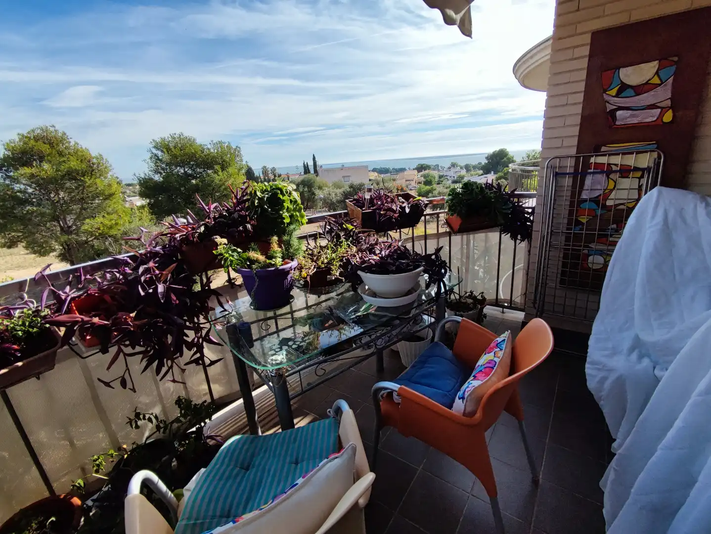 Terrasse von Wohnungen zum Verkauf in Alcanar mit Klimaanlage, Terrasse und Gemeinschaftspool