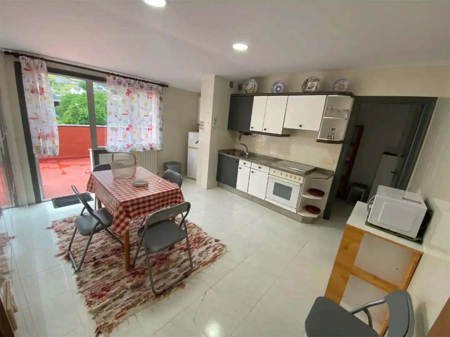 Küche von Wohnung zur Miete in Mondoñedo mit Möbliert und Balkon