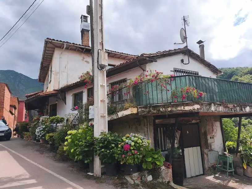 Vista exterior de Casa o chalet en venta en Belmonte de Miranda con Amueblado