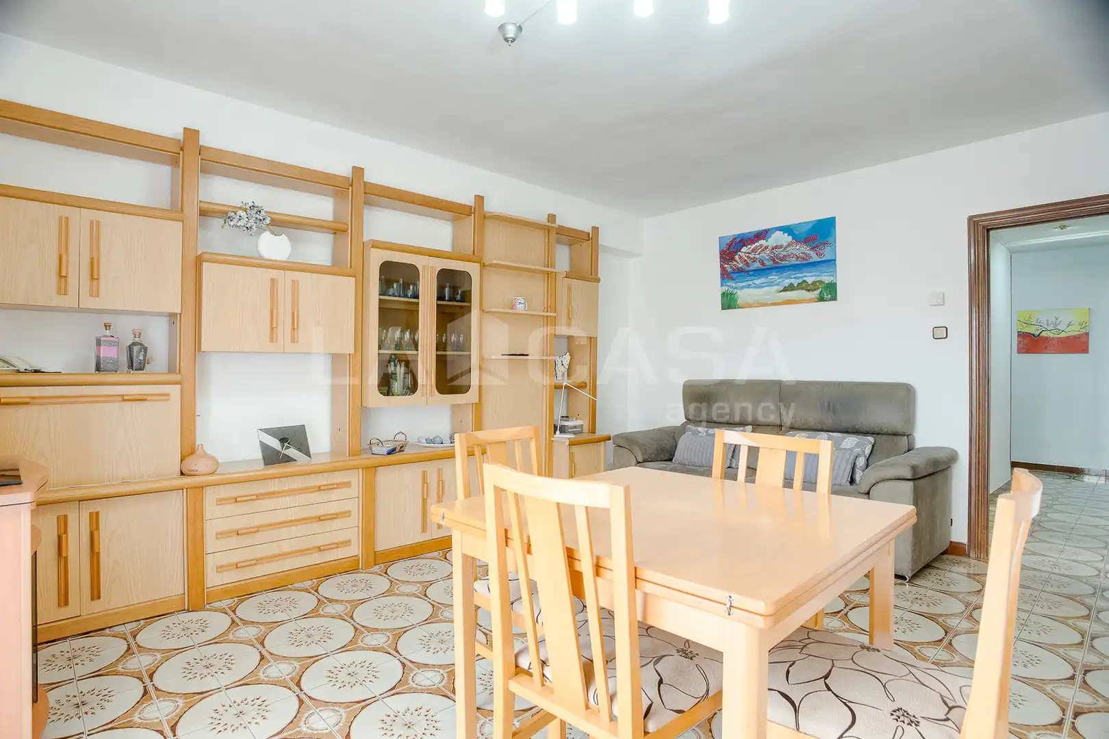 Sala de estar de Piso en venta en Barcelona con Calefacción, Trastero y Balcón