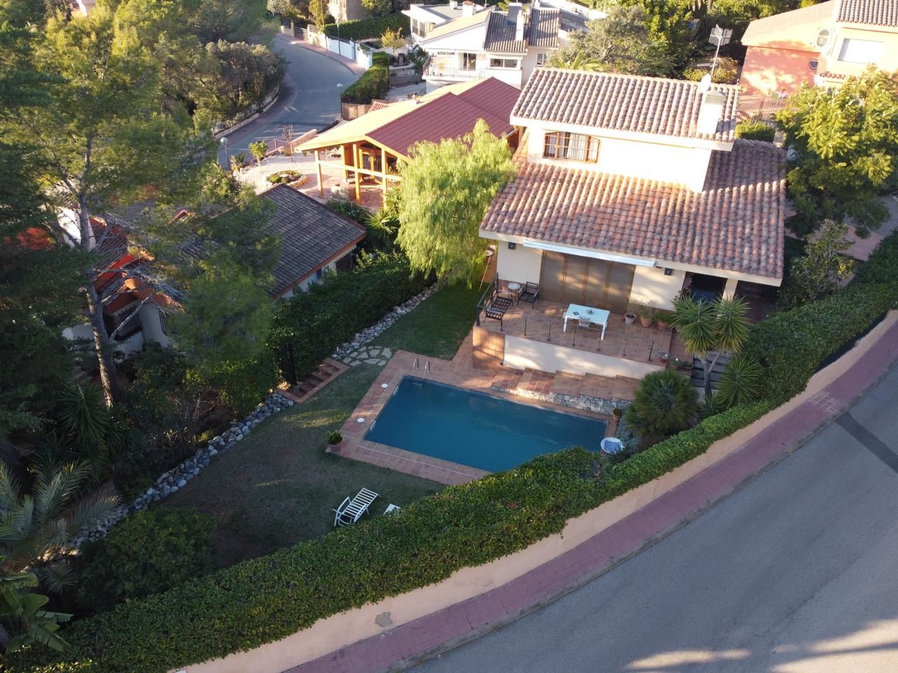 Swimming pool of House or chalet for sale in  Tarragona Capital  with Air Conditioner, Private garden and Terrace