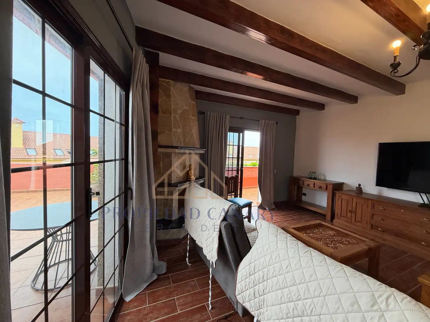 Living room of Flat for rent in Santa Úrsula  with Terrace, Furnished and Oven
