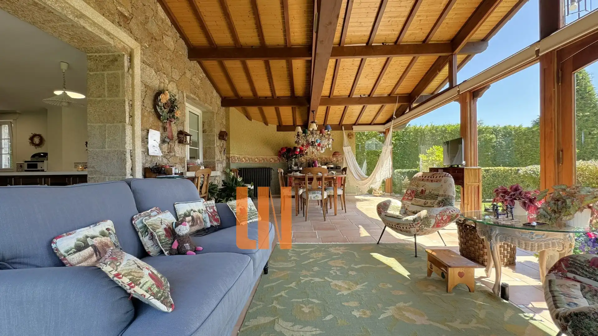 Terraza de Casa o chalet en venta en Culleredo con Calefacción, Jardín privado y Parquet