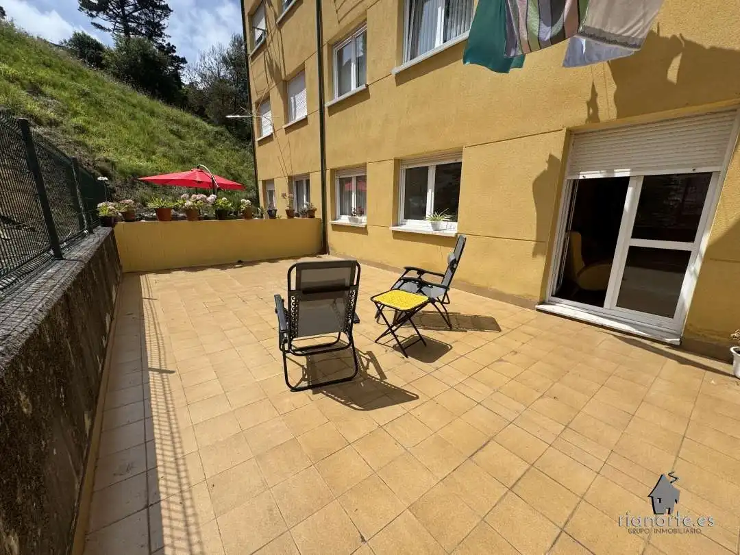 Terrace of Flat for sale in Ribadesella  with Heating, Terrace and Furnished