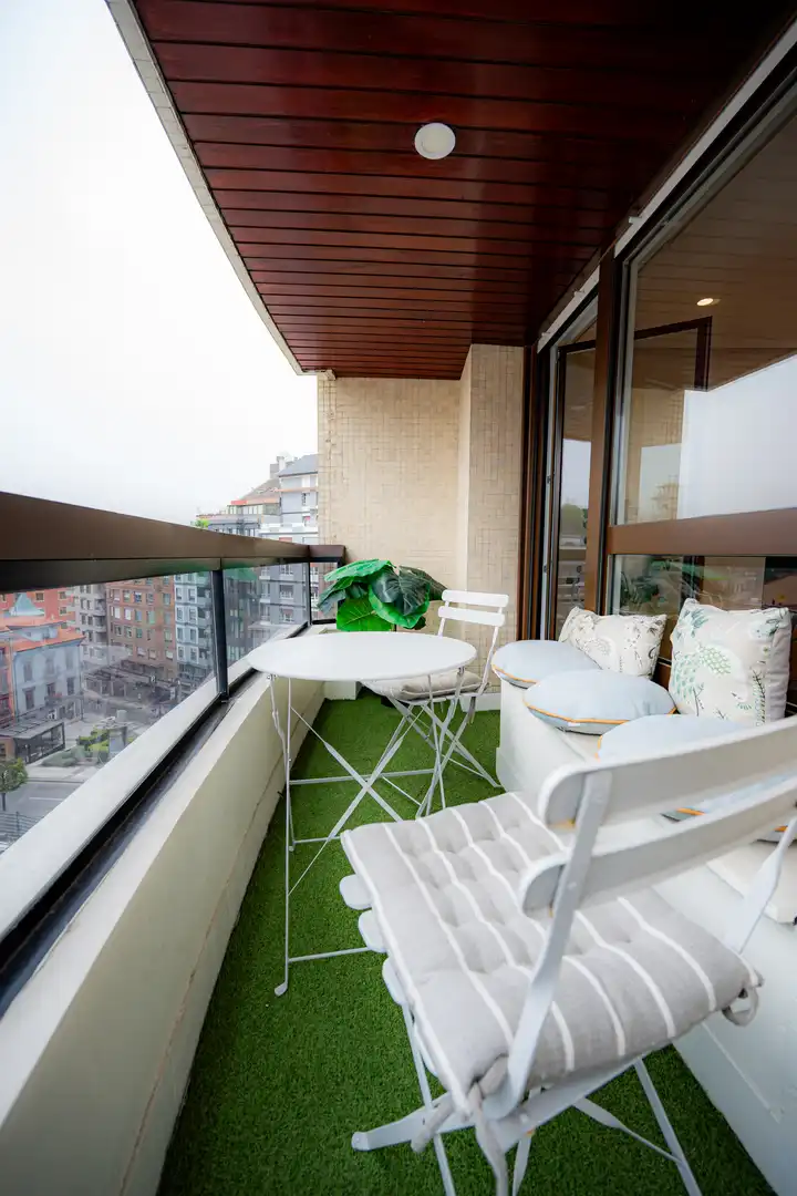 Balcony of Flat for sale in Oviedo   with Heating, Parquet flooring and Terrace