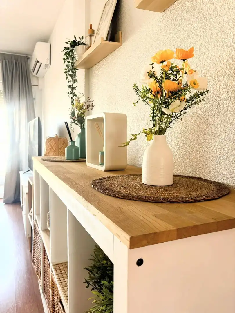 Living room of Flat for sale in Alcantarilla  with Air Conditioner, Furnished and Balcony