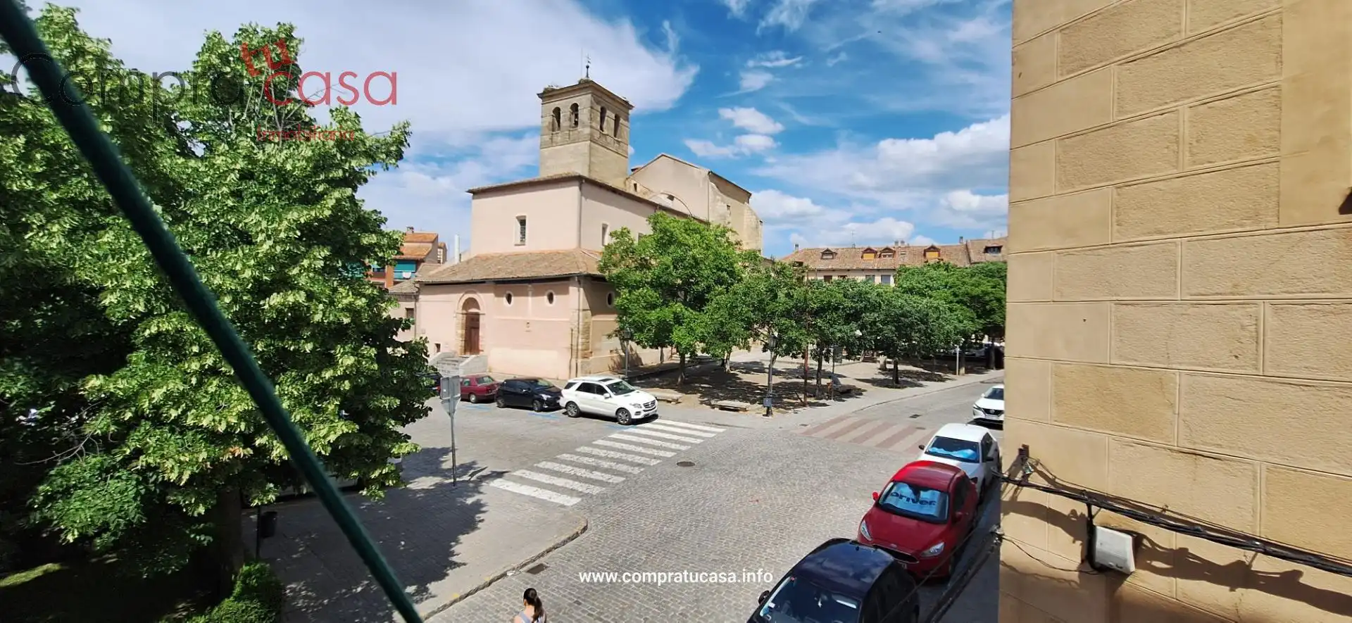 Vista exterior de Pis de lloguer en Segovia amb Calefacció, Moblat i Balcó