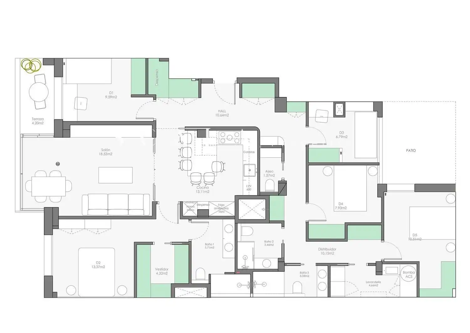 Appartement avec terrasse à vendre à Andrés Torrejón, imagen 44