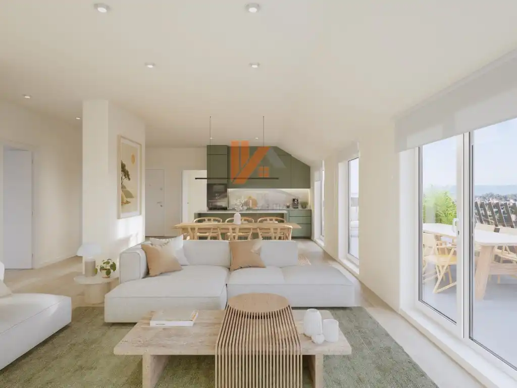 Sala de estar de Piso en venta en Cambados con Calefacción y Terraza