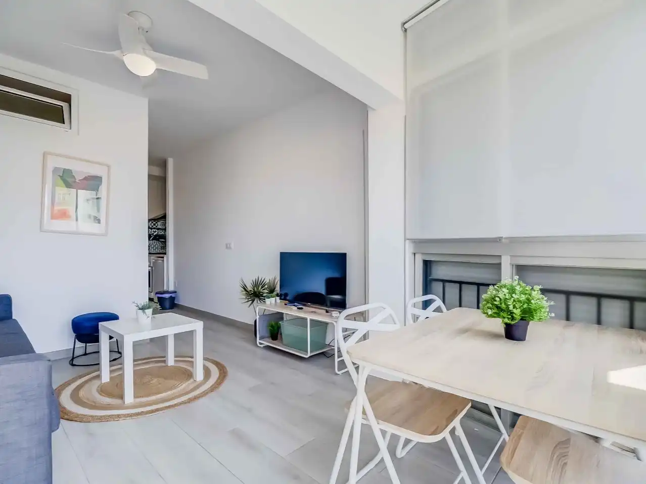 Sala de estar de Piso de alquiler en Torremolinos con Aire acondicionado y Balcón