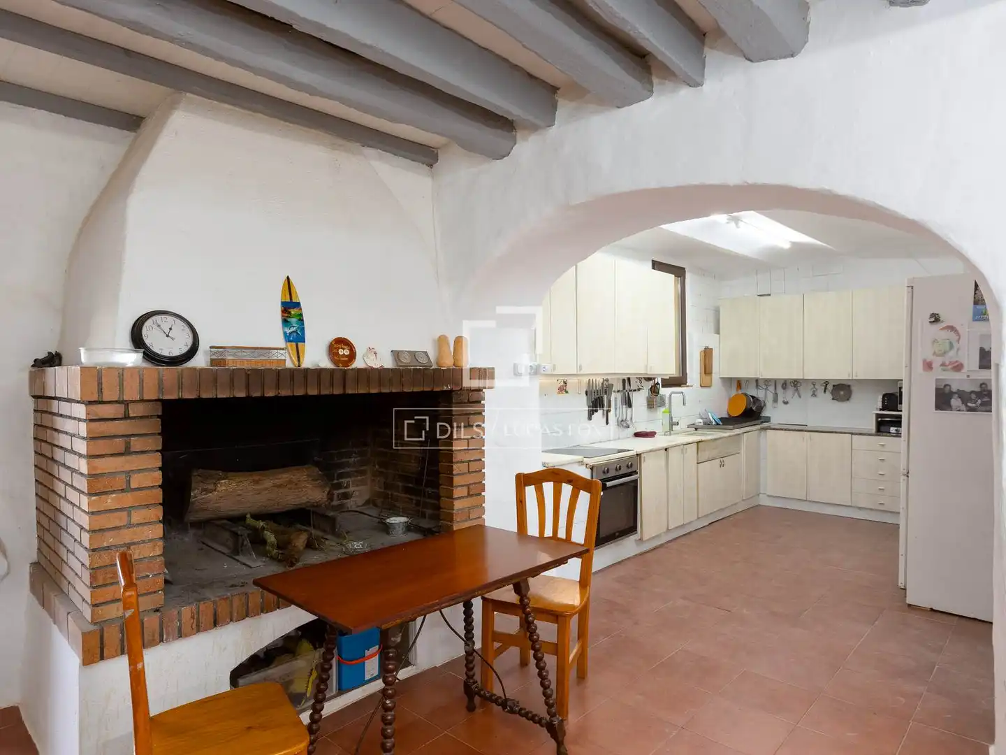 Cocina de Finca rústica en venta en Vilassar de Dalt con Jardín privado