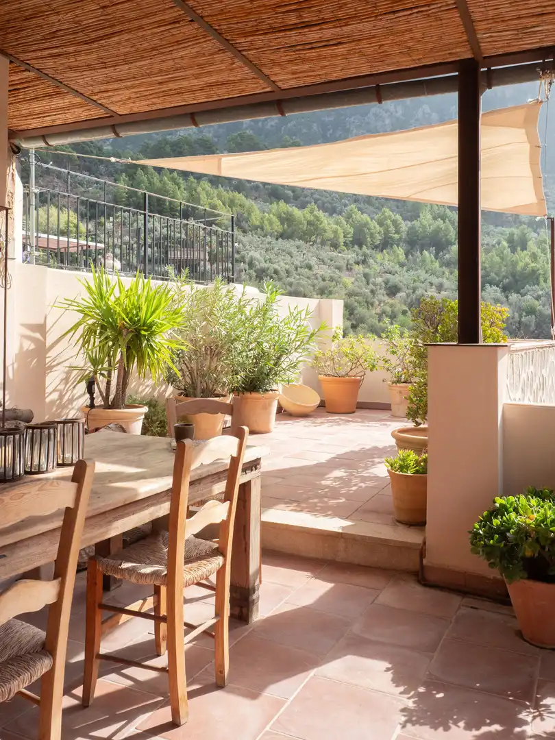 Terrassa de Casa adosada en venda en Fornalutx amb Aire condicionat, Calefacció i Jardí privat