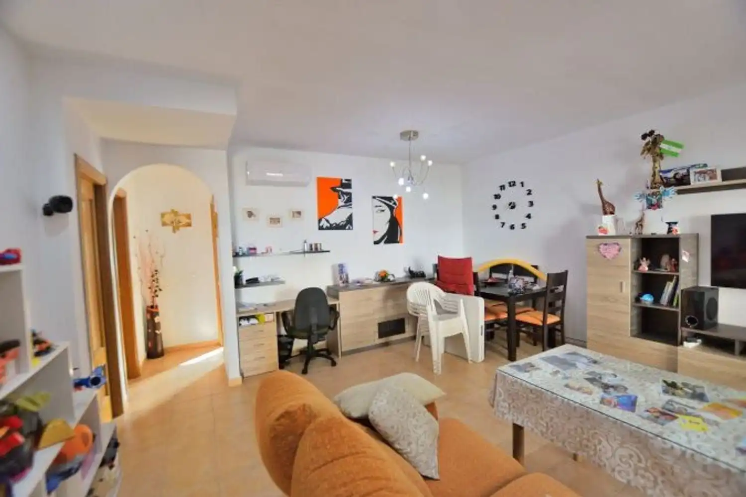 Living room of Detached homes for sale in Benaoján  with Air Conditioner, Private garden and Terrace