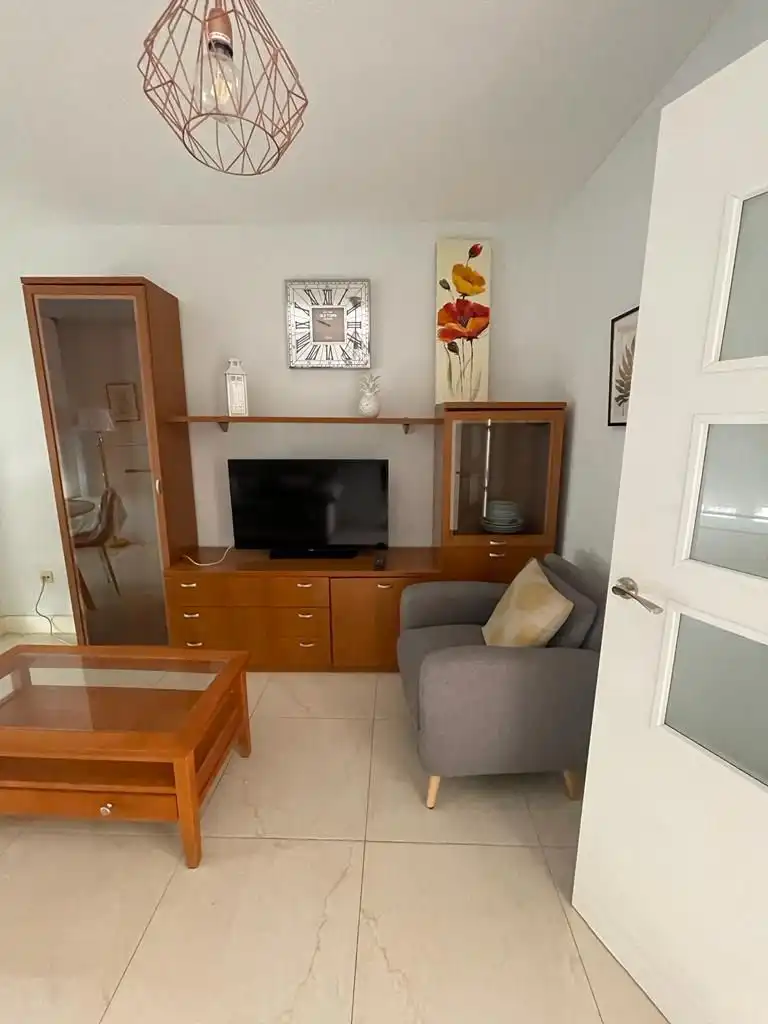 Sala de estar de Apartamento de alquiler en Badajoz con Aire acondicionado y Amueblado