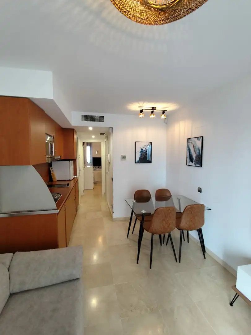 Esszimmer von Wohnungen zum Verkauf in Benalmádena mit Klimaanlage