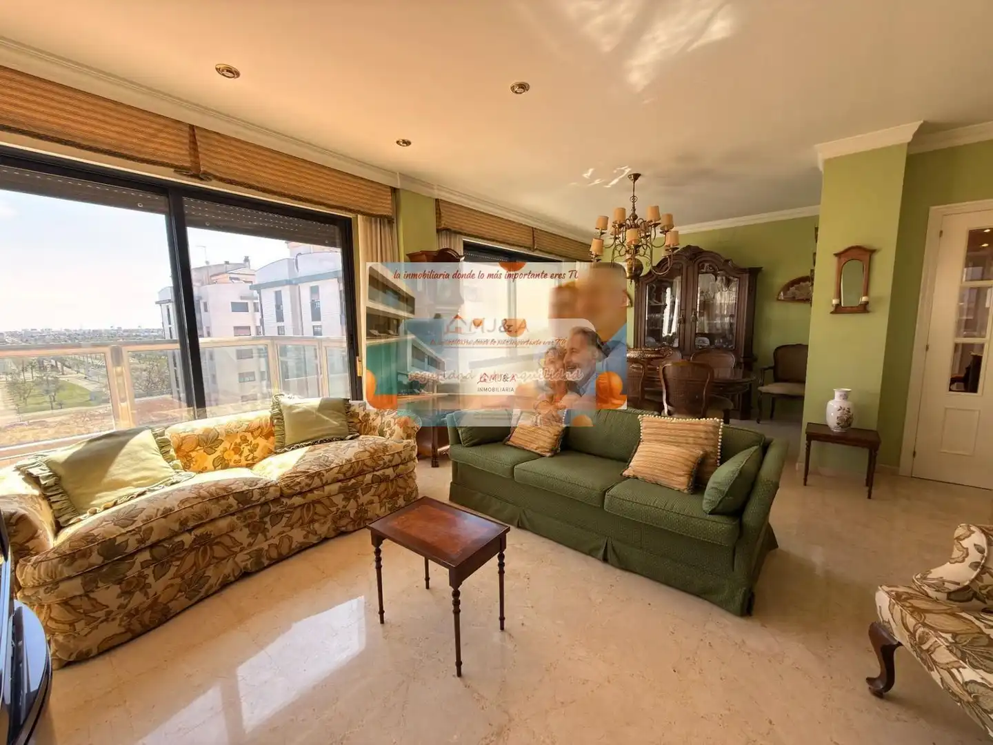 Sala de estar de Dúplex en venta en Castellón de la Plana / Castelló de la Plana con Calefacción, Parquet y Terraza