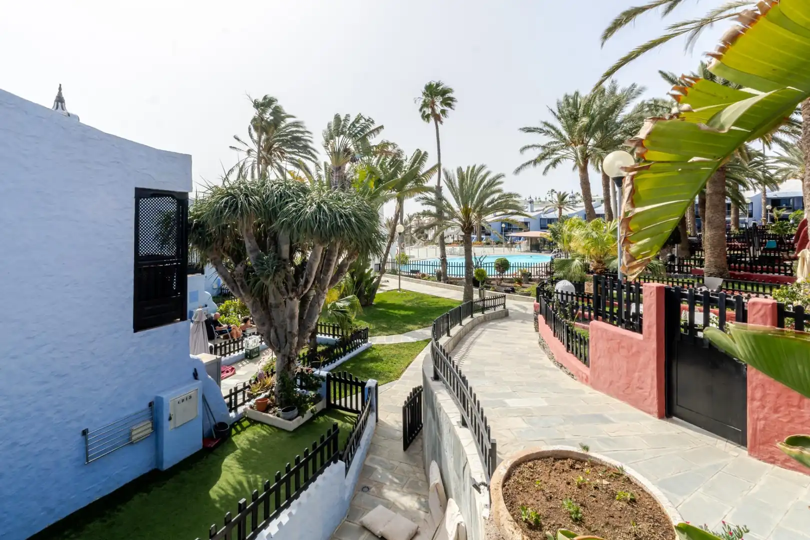 Vista exterior de Casa o chalet de alquiler en San Bartolomé de Tirajana con Aire acondicionado, Jardín privado y Terraza